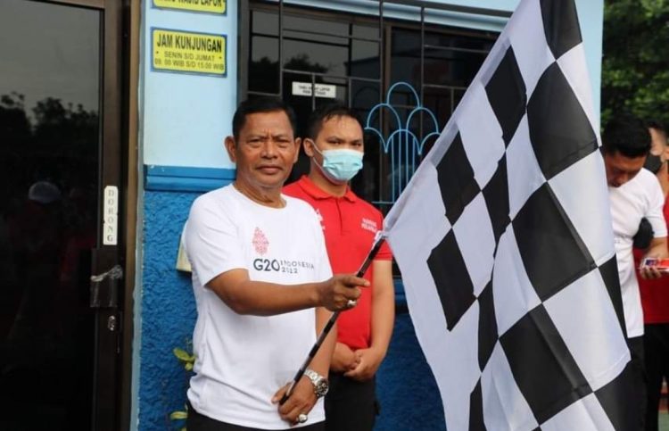 Lapas Kelas IIA Pekanbaru Semarakkan KTT G20 Dengan Ikuti Jalan Sehat di Rudenim Pekanbaru
