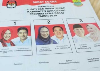 Cellica Nurrachadiana Unggul Hasil Quick Count Pilkada Serentak 2020 di Karawang