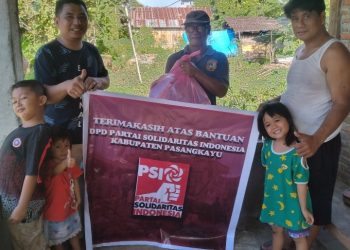 PEDULI PASCA GEMPA MAMUJU dan MAJENE: DPD PSI KAB. PASANGKAYU SALURKAN 1.000 PAKET SEMBAKO