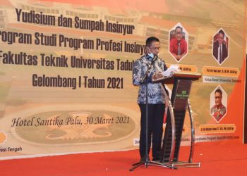 Universitas Tadulako Lantik 69 Insinyur Baru Angkatan Pertama