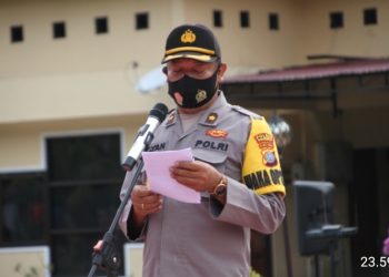 Polres Parigi Moutong : Gelar Pasukan Pengamanan Jelang Pilkades Serentak