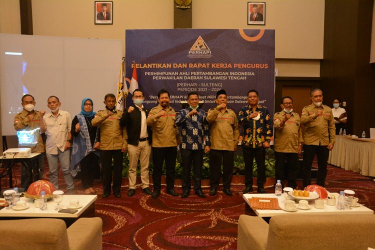 Pelantikan PERHAPI Wagub Sulteng : Pengelolaan Pertambangan Minerba Menjadi Kewenangan Kementerian ESDM RI