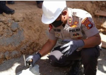 Kapolda Sulbar Letakkan Batu Pertama Ditandainya Pembangunan Polres Mateng