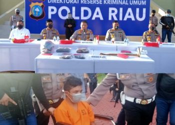 Polda Riau Menangkap Pelaku Pembunuh dan Kubur Istri Dalam Septic Tank