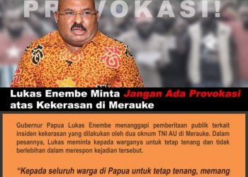 Lukas Enembe Menghimbau Jangan Ada Aksi Tambahan atas Kekerasan di Merauke