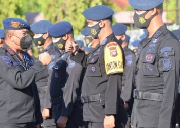Ikut Mensukseskan Kegiatan PON XX, Polda Sulbar Partisipasi Personil Satuan Pengamanan