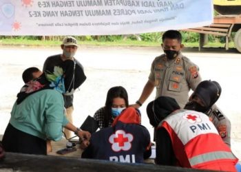 Akselerasi Vaksinasi Covid-19, Polres Mamuju Tengah Genjot Vaksinasi Jelang Nataru