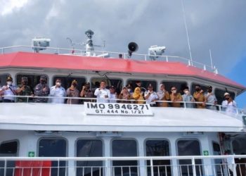 Lakukan Uji Kelayakan, Mentri Perhubungan Hadiahkan “KMP Tirus Merantih” kepada Pemda Kepulauan Meranti