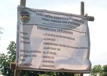 Program Pembangunan Fisik Kelompok Tani Mekarluyu Mulai Dikerjakan