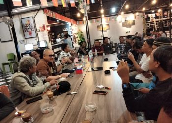 Mempererat Tali Silaturahmi, Dandim 1427 /PKY Ngopi Bareng Bersama Para Insan Pers Pasangkayu