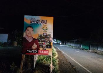 Baliho Bertuliskan “YAVED NATANIEL” Terpasang Di beberapa Titik Yang Berada di Sulawesi Barat