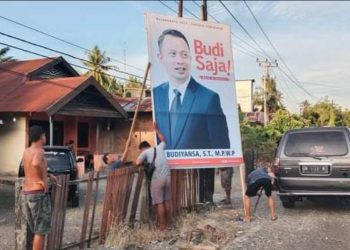 Wow, Baliho Bertuliskan “Budi Saja” Terpasang Di beberapa Titik Yang Ada Di Kabupaten Pasangkayu