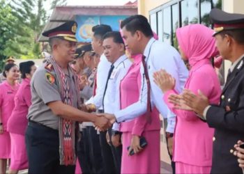 Polres Pasangkayu Gelar Upacara Welcome And Farawell Parade Sambut Kapolres Baru