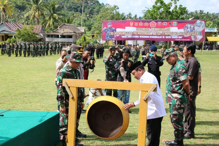 Kodim 1427 Pasangkayu Gelar Upacara Pembukaan TMMD Ke 118 Tahun 2023