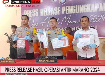 Satnarkoba Polres Pasangkayu Gelar Press Release Hasil Operasi Antik Marano 2024