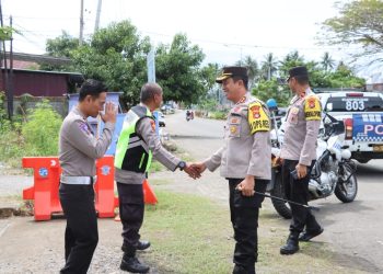 Kapolres Pasangkayu Cek Pos PAM Dan Pos Terpadu Ops Ketupat Marano 2024
