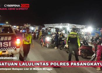 Antisipasi Pelaku Balap Liar, Satlantas polres Pasangkayu Gelar Patroli di Malam Minggu