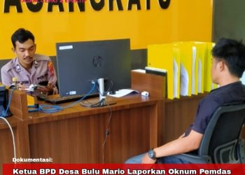 Merasa Tanda Tangannya di Palsukan, Ketua BPD Desa Bulu Mario Laporkan Oknum Pemdes ke Pihak Kepolisian