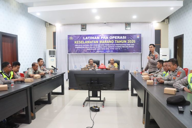 Jelang Operasi Keselamatan Marano 2026, Polres Pasangkayu Laksanakan Latihan Pra Operasi