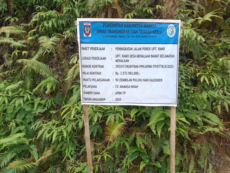 Proyek APBN Jalan Transmigrasi Rano–Mehalaan: Tahun Anggaran 2025 Tanpa Adendum, Pekerjaan Terus Berjalan Hingga 2026