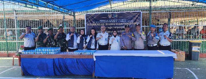Perkuat Komitmen “Say No to Drugs”, Lapas Pekanbaru Gelar Tes Urine Massal Bersama TNI, Polri, dan BNN