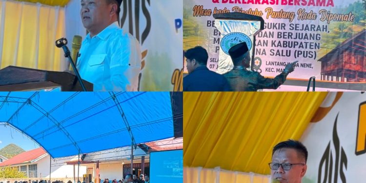 Wujudkan Pemekaran Kabupaten Pitu Ulunna Salu, Ratusan Masyarakat dari 7 Kecamatan Gelar Rapat Akbar