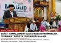 Bupati Mamasa menghadiri Maulid Nabi Muhammad SAW, sebagai wujud toleransi di Kab. Mamasa