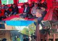 Polsek Pana Amankan Penerimaan Tamu Rambu Solo Sambil Laksanakan Sambang Duka di Kelurahan Tabang