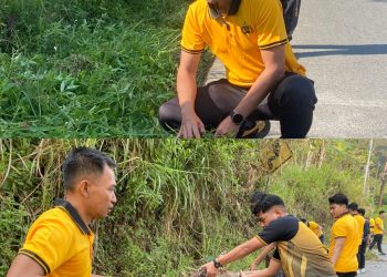 Waka Polres Mamasa Pimpin Jumat Bersih di Mako, Tegaskan Kebersihan Cerminan Keimanan