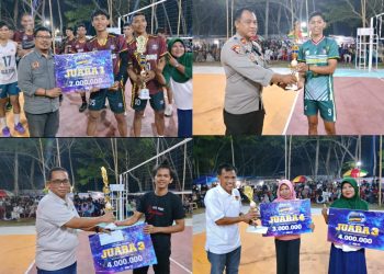 Open Turnamen Volleyball Maponu Cup II Sukses Digelar. Ribuan Penonton Padati Lapangan Nosarara
