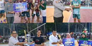 Open Turnamen Volleyball Maponu Cup II Sukses Digelar. Ribuan Penonton Padati Lapangan Nosarara