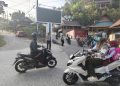 Atur Lalu Lintas, Kapolres dan Wakapolres Mamasa Turun Lapangan
