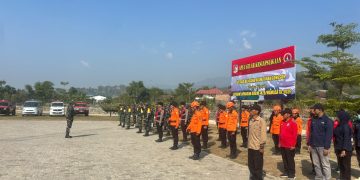 Apel Gelar Kesiapsiagaan Satgas Bencana Alam Tanah Longsor di Kodim 1428/Mamasa
