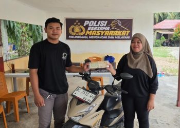 Cepat Tanggap Polsek Sarudu, Motor yang Dilaporkan Hilang Ditemukan Tak Jauh dari Rumah