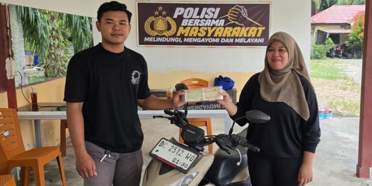 Cepat Tanggap Polsek Sarudu, Motor yang Dilaporkan Hilang Ditemukan Tak Jauh dari Rumah