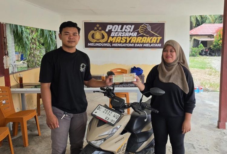 Cepat Tanggap Polsek Sarudu, Motor yang Dilaporkan Hilang Ditemukan Tak Jauh dari Rumah