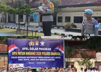 Polres Mamasa Laksanakan Apel Gelar Pasukan Operasi Patuh Marano 2026, Tekankan Pendekatan Humanis dan Edukatif