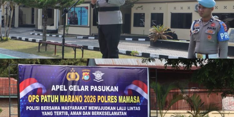 Polres Mamasa Laksanakan Apel Gelar Pasukan Operasi Patuh Marano 2026, Tekankan Pendekatan Humanis dan Edukatif