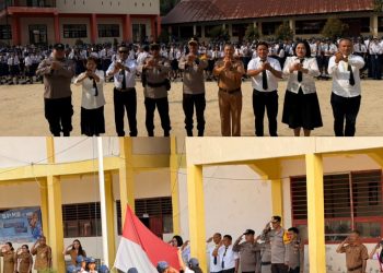 Waka Polres Mamasa Selaku Pembina Upacara di SMPN 1 Mamasa, Tekankan Pencegahan Tawuran dan Tertib Lalu Lintas