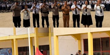 Waka Polres Mamasa Selaku Pembina Upacara di SMPN 1 Mamasa, Tekankan Pencegahan Tawuran dan Tertib Lalu Lintas
